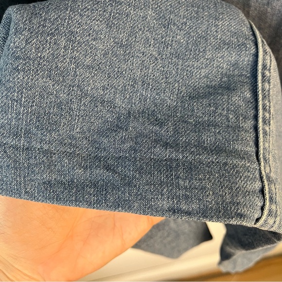 Vintage 90s Denim & Co Light Medium Wash Midi Length Denim Jean Skirt - Picture 7 of 10